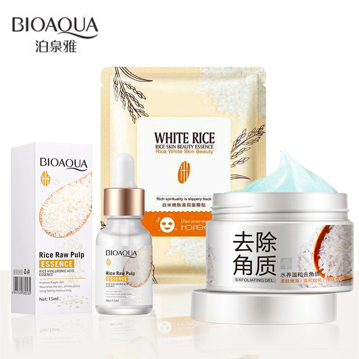 BIOAQUA Set Of 3 White Rice Beauty Whitening Series